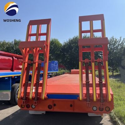80-100 тонн мощности Lowboy Low Loader Lowbed Semi Trailer Подходит для транспортировки стали