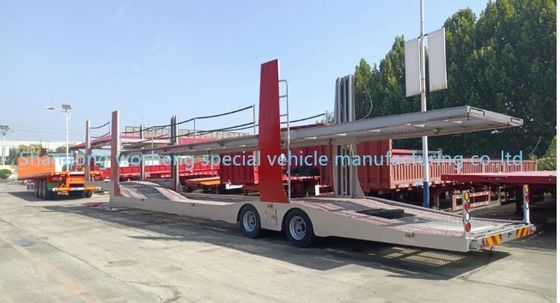 Тук-прицеп Wosheng 2/3 Оси 6-10 единиц Автомобильный носитель Полуприцеп для автомобильной перевозки
