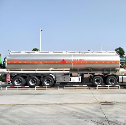 Стандартная ось транспортировки топливного масла настройка 3 оси Алюминиевая сплав резервуар полуприцеп