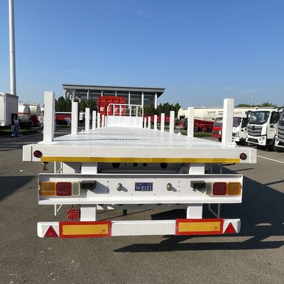 12500x2500x1600-3100mm 3-4 оси Fuwa Axle Flatbed Semi Trailer Подходит для контейнеров