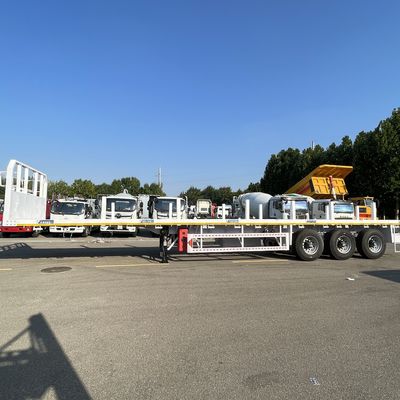 12500x2500x1600-3100mm 3-4 оси Fuwa Axle Flatbed Semi Trailer Подходит для контейнеров