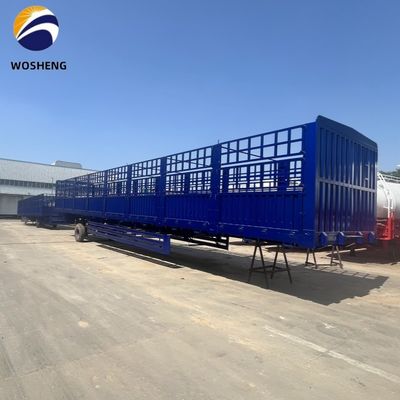 12400x2500x3650mm Сталь 3 оси 4 оси ограждения грузовик полуприцеп для в различных цветах