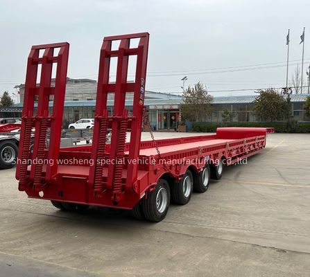 Ключевое поле Q345B / T700 Стальной 40-тонный прицеп для тяжелого груза