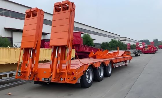 Контейнерный трейлер с низким покрытием для грузов 40T-100T 13/16/20 тонн