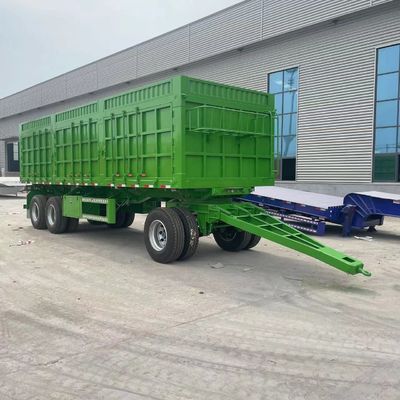 Q345 Прицеп из углеродной стали с 2 осями и 3 осями с 30 тоннами грузоподъемности и боковой стенкой