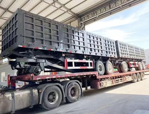 3 оси тяга бара боковая свалка полный трейлер 40-100 тонн тяга бара тяга Долли полный трейлер грузовика