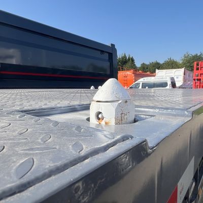 20ft 40ft Контейнер плоский грузовик полуприцеп с 3 мм 4 мм зерновой платформы
