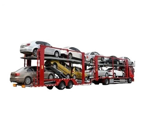 Транспорт 6-10 автомобилей с Wosheng 2 Axles Car Carrier Trailer и дизайном двойной палубы