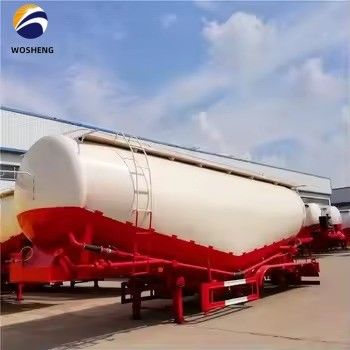 3 оси 45 50 60 cbm Fly Ash Silo Цементный танкерный трейлер с рабочим давлением 2,5 бар
