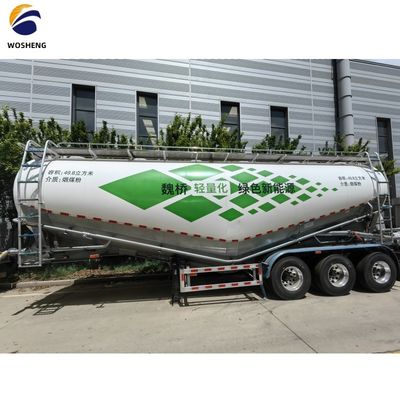 3 оси 45 50 60 cbm Fly Ash Silo Цементный танкерный трейлер с рабочим давлением 2,5 бар