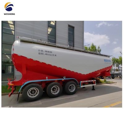 3 оси 45 50 60 cbm Fly Ash Silo Цементный танкерный трейлер с рабочим давлением 2,5 бар