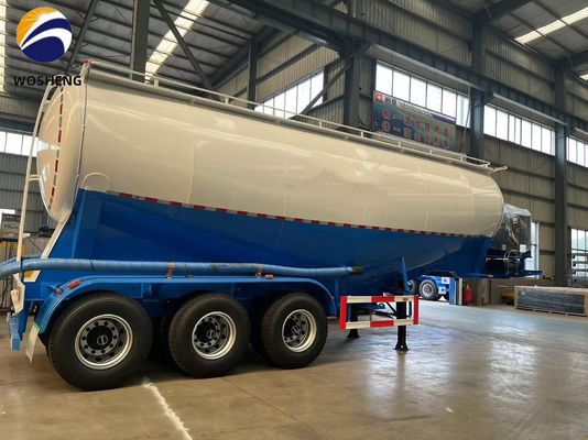 3 оси 45-60cbm Цементный танкер Полуприцеп с дизельным двигателем Deutz / Huafeng / Weichai