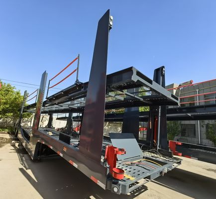 8.25x22.5 Стальной оболочки Двухэтажный автотранспортер Полуприцеп для транспортных средств