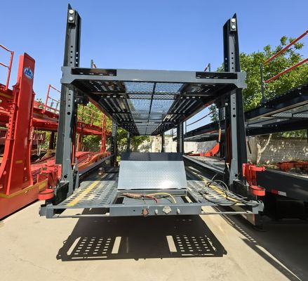 8.25x22.5 Стальной оболочки Двухэтажный автотранспортер Полуприцеп для транспортных средств