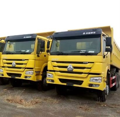 6X4 приводное колесо подержанный Sinotruk HOWO 371 лошадиных сил Дамп-грузовик для добычи полезных ископаемых в России