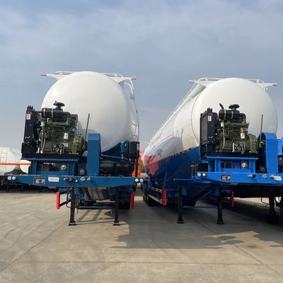 WOSHENG 50 тонн грузовик стального хранилища Сило сухого порошка цемента грузовик танкер прицеп