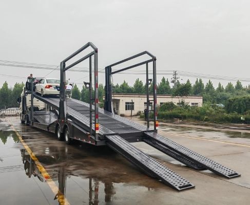 Без усилий транспортировать машины с Wosheng 2 оси автотранспортный трейлер и 4 шт ремня