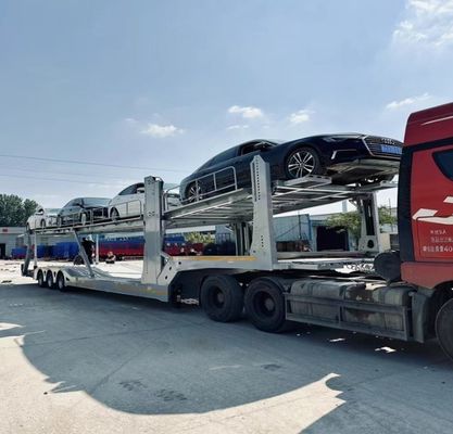 Прицеп с двумя осями для автотранспорта с двумя палубами, полуприцеп для автомобильного транспорта с ABS тормозной системой