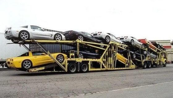Прицеп с двумя осями для автотранспорта с двумя палубами, полуприцеп для автомобильного транспорта с ABS тормозной системой