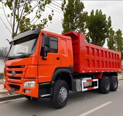 Двухрукий буксир HOWO 6X4 для добычи полезных ископаемых в Россию Ручное окно и грузовой бак 5.3-6.2М