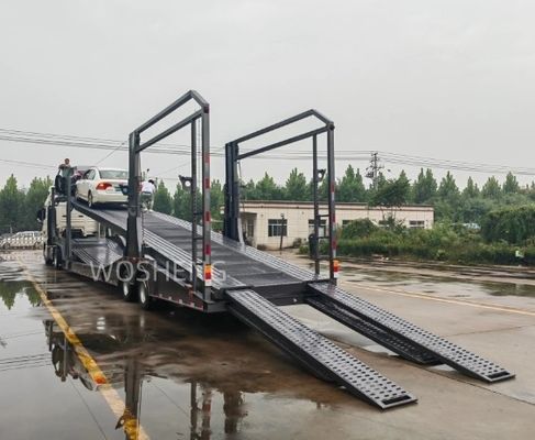 Максимальная полезная нагрузка 30000 кг 2 оси воздушная подвеска сертифицированный полуприцеп для автомобильной перевозки