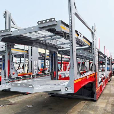 9800kg Тара Вес 3 оси 6/8/10 Автомобили Транспортный трактор Полуприцеп для автомобильной перевозки