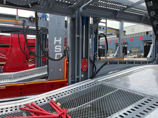 9800kg Тара Вес 3 оси 6/8/10 Автомобили Транспортный трактор Полуприцеп для автомобильной перевозки