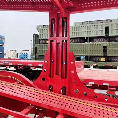 Стальной транспортный прицеп с 2&quot; 50 King Pin и шинами 11R22.5 Гидравлическое подъем